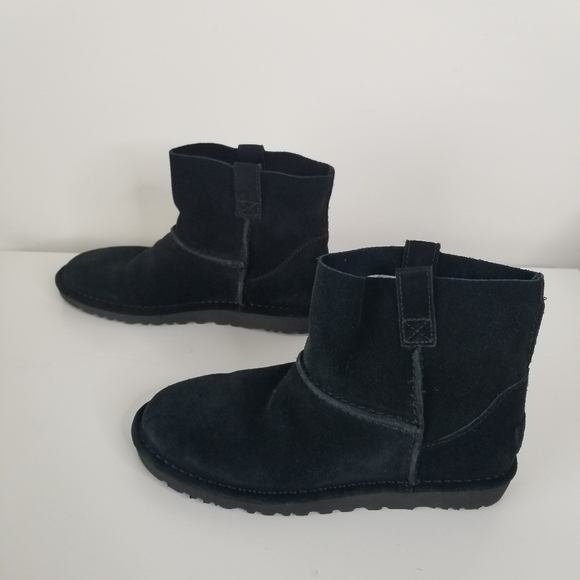 UGG Classic Unlined Mini Boot Black Size 6 - Picture 4 of 10